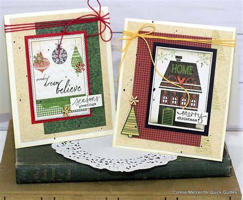 crafty goodies: Making Christmas Cards Special with Quick Quotes!