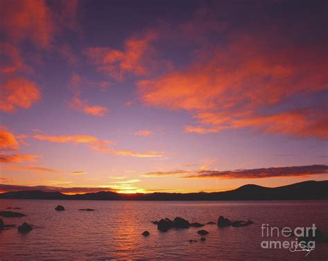 Sunset Lake Tahoe Photograph by Vance Fox