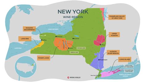 New York Wine Region Map and Info | Wine Folly