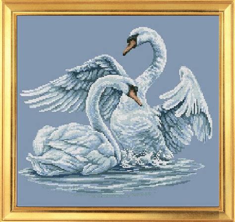 Swan Embroidery Designs Handmade Embroidery Patterns Swan | Etsy