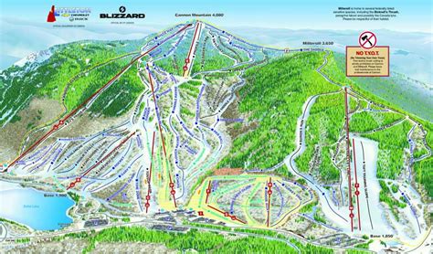 Cannon Mountain Ski Area Trail Map