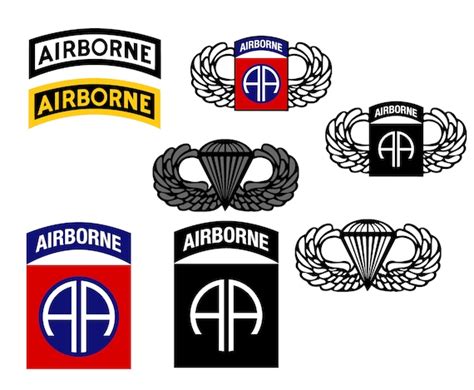 82nd Airborne Logo Unit Insignia Jump Wings Airborne Tab US - Etsy