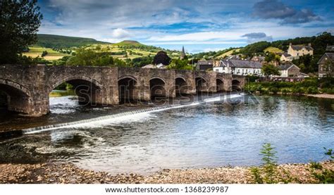 Crickhowell Bridge Crickhowell Powys Longest Stone Stock Photo (Edit ...