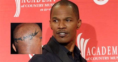 Jamie Foxx head tattoo meaning | Top World News