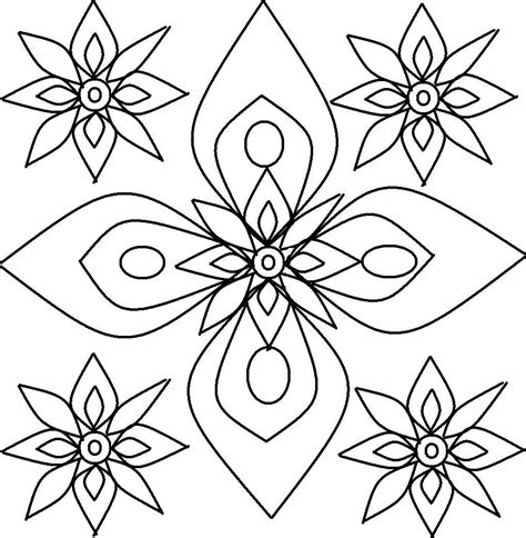 Free Printable Rangoli Coloring Pages For Kids