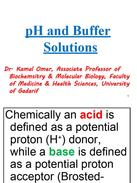 PH and Buffer Solutions | PDF | Buffer Solution | Acid