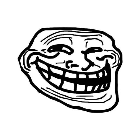 Meme s Troll Face Meme Vinyl Sticker