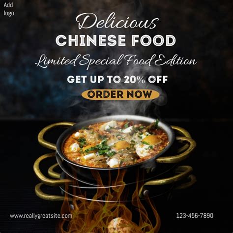 chinese food promo offer,chinese food deal Template | PosterMyWall