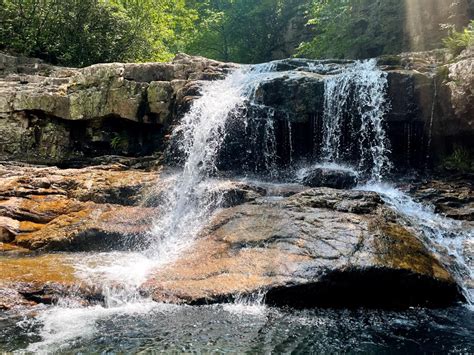 Waterfall hike in the Shenandoah Valley - Blue Ridge Blonde