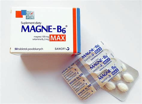 MAGNE B6 MAX - 50 capsules - is a dietary supplement containing in its ...