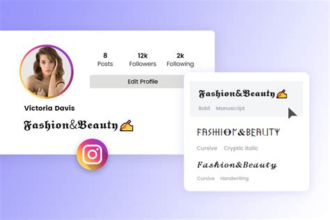Instagram Font Generator: Copy and Paste Fancy Fonts | Fotor