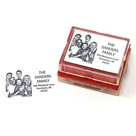 Family Return Address Rubber Stamp | Rubber Stamps Made from Your Photos!