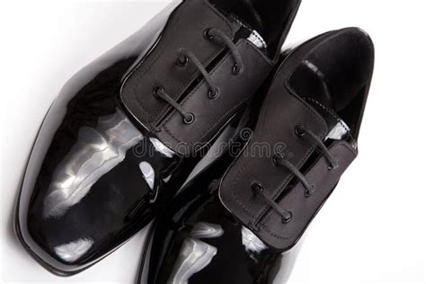 Classic Shiny Black Men S Shoes Stock Image - Image of business ...