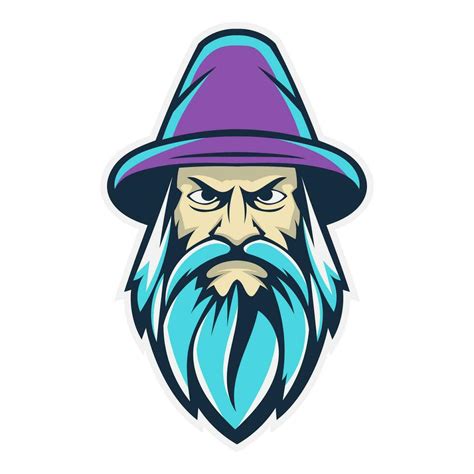 wizard mascot vector logo 29453036 Vector Art at Vecteezy