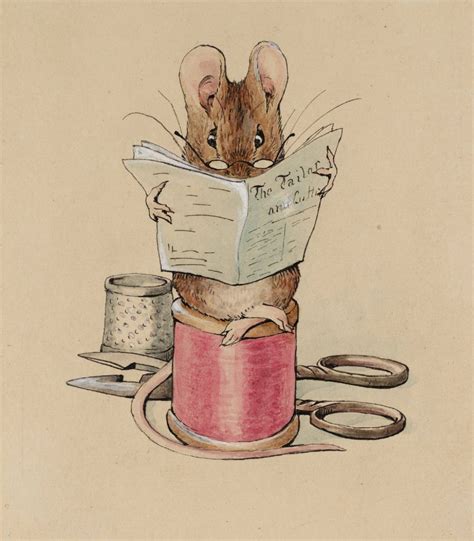 Frontispiece. The Tailor Mouse - Beatrix Potter - WikiArt.org ...