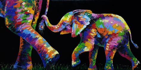 77 best Painting images on Pinterest | Colorful elephant, Elephant ...
