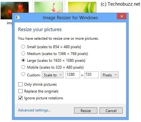 Best Image Resizer App for Windows 8 - TechnoBuzz | How to Android ...