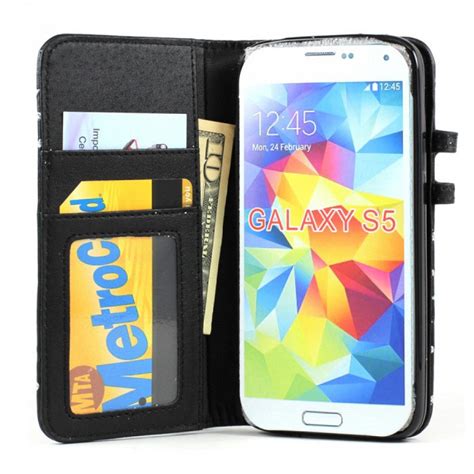 Wholesale Samsung Galaxy S5 Diamond Flip Leather Wallet Case with Stand ...