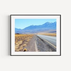 Mountain Road Photography Print Chile Landscape Mountain - Etsy