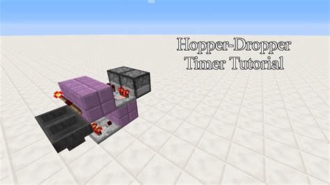 Hopper-Dropper Timer Tutorial in Minecraft 1.9 - YouTube