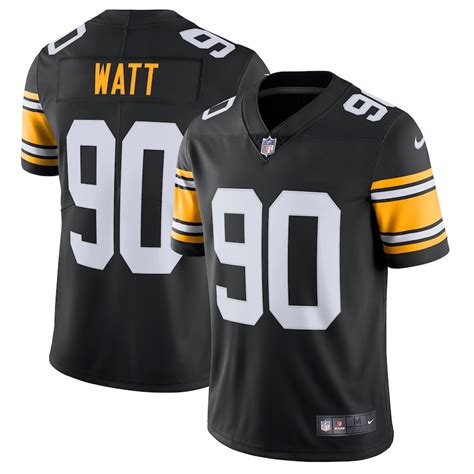 Nike T.J. Watt Pittsburgh Steelers Black Alternate Vapor Untouchable Limited Jersey