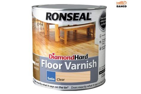 Ronseal Diamond Hard Floor Varnish Satin 2.5L - Eakers DIY