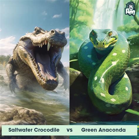 Nile Crocodile vs Green Anaconda: See Who Wins | Animal Matchup