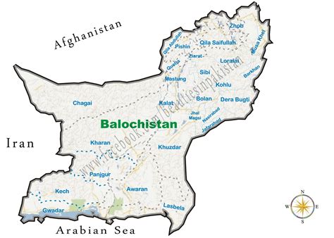 Rivers Of Balochistan Map