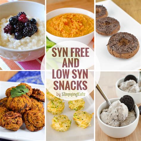 Syn Free and Low Syn Snacks | Slimming Eats - Slimming World Recipes