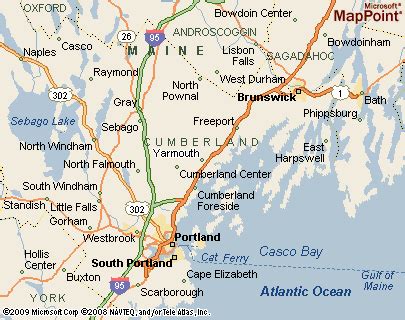 Yarmouth, Maine Area Map & More