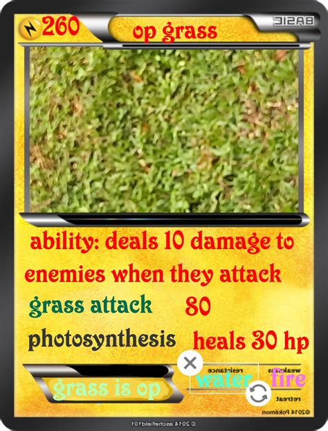 Grass : r/pokemoncardsyoumade