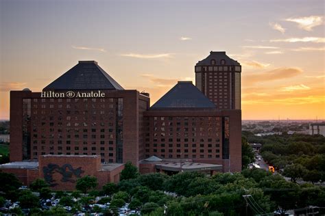 Hilton Anatole view at sunset