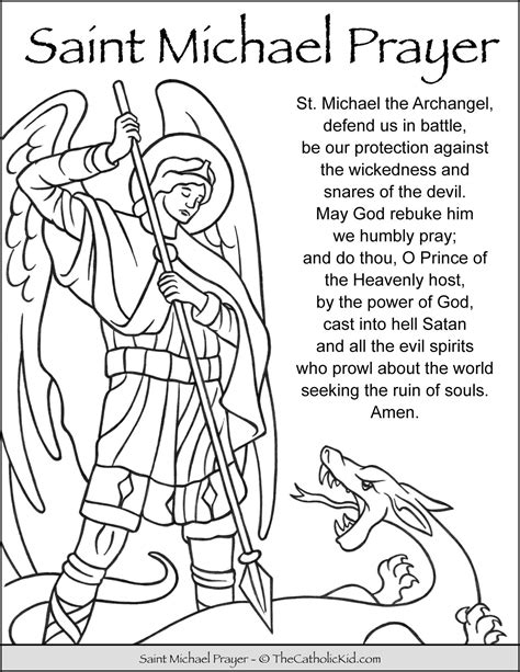 St Michael The Archangel Prayer Printable