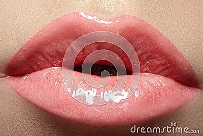 Close-up Of Fashion Lips Makeup In Sweet Kiss Royalty Free Stock Images - Image: 28299659