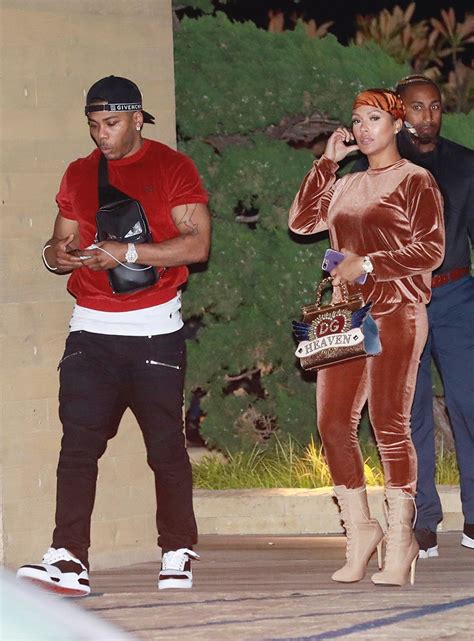 Nelly and Shantel Jackson enjoy a casual dinner date at Nobu. The pair ...