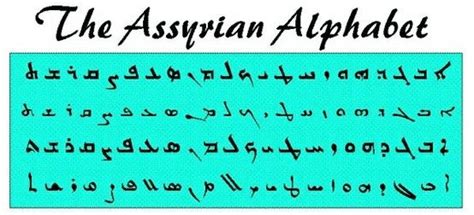 Assyrian | Habit quotes, Aramaic alphabet, Alphabet