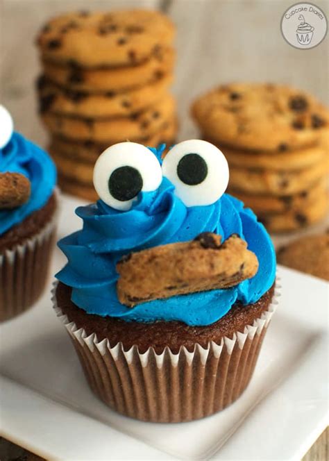 Cookie Monster Cupcakes