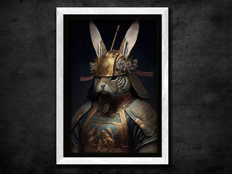 ArtStation - Japanese samurai rabbit warrior with traditional suit and ...