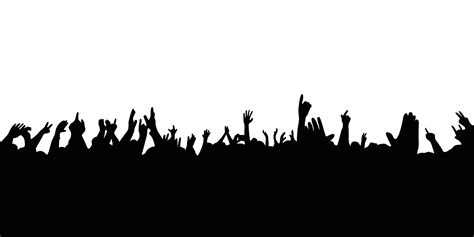 audience in concert silhouette. people crowd in festival icon, sign and symbol. 20852164 Vector ...