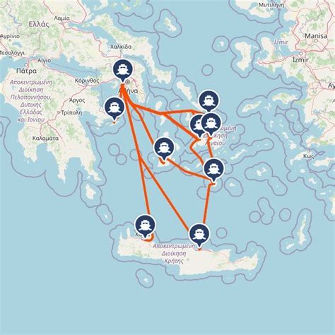 Greek Ferry Map 2024 - Ardra Brittan