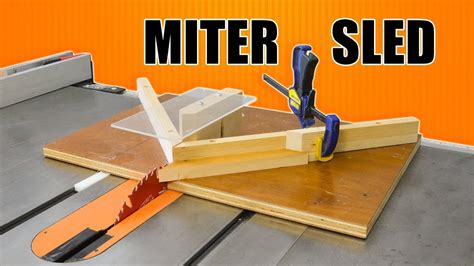 Make a Miter Sled Jig for the Table Saw - Perfect Miter Cuts Every Time ...