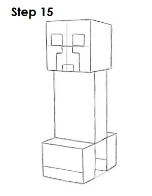 How to Draw a Creeper (Minecraft)