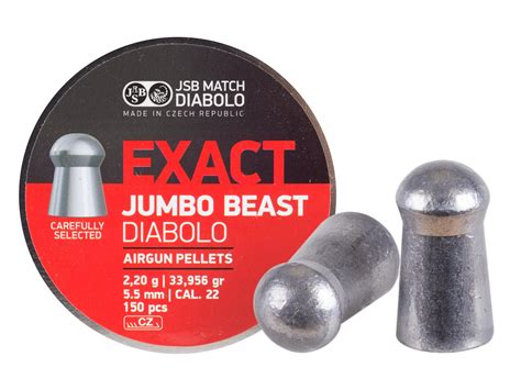 JSB Diabolo Exact Jumbo Beast .22 Cal, 33.96 gr - 150 ct | Airgun Depot