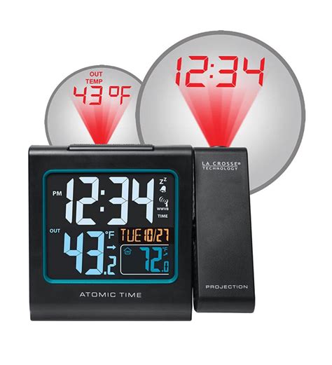 Atomic Projection Alarm Clock by La Crosse Technology® | Wind and Weather