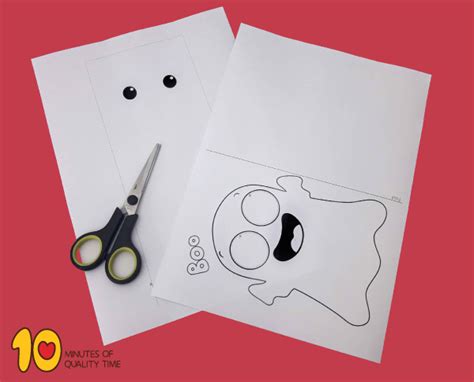 Ghost With Moving Eyes Craft – 10 Minutes of Quality Time