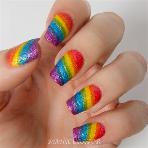 OPI Brazil Textures Rainbow Nail Art