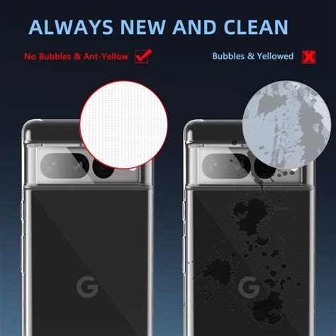 Buy X-level Google Pixel 7 Pro Case Clear Soft Slim Fit TPU Ultra Thin ...