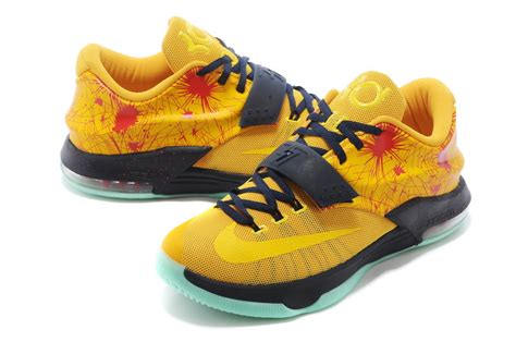 Cheap Nike Kevin Durant 7 Yellow Black Red Shoes Online Sale