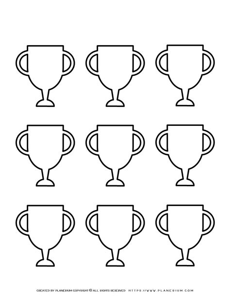 Nine Printable Trophy Templates for Memorable End-of-Year Activities