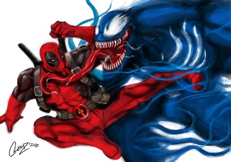 Deadpool Vs Venom by CLEMZ on DeviantArt